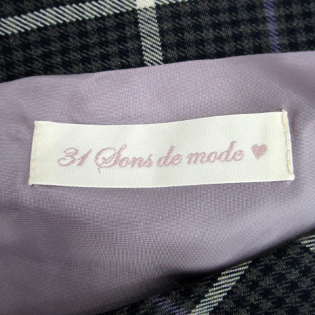 31 Sons de mode(トランテアンソンドゥモード)のトランテアン ソン ドゥ モード ジャンパースカート ワンピース チェック柄 レディースのワンピース(ひざ丈ワンピース)の商品写真