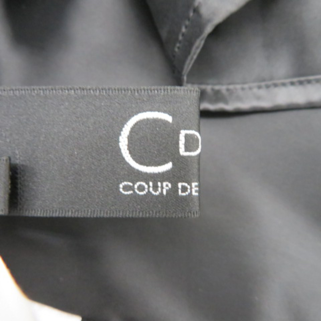 COUP DE CHANCE(クードシャンス)のクードシャンス ワンピース ひざ丈 七分袖 ラウンドネック チェック柄 38 黒 レディースのワンピース(ひざ丈ワンピース)の商品写真