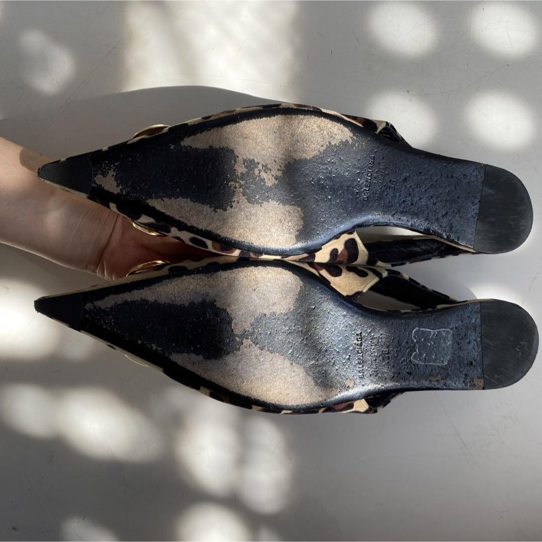 Balenciaga(バレンシアガ)のバレンシアガレオパードハラコフラットシューズサンダル　メ レディースの靴/シューズ(バレエシューズ)の商品写真