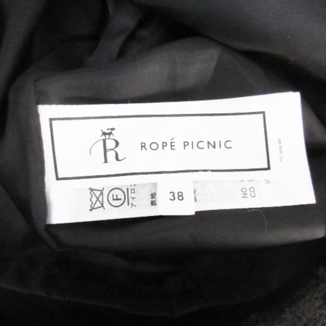 Rope' Picnic(ロペピクニック)のロペピクニック タイトスカート ロング丈 マキシ丈 スリット 総柄 38 黒 レディースのスカート(ロングスカート)の商品写真