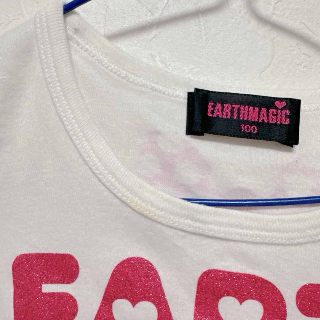 EARTHMAGIC(アースマジック)のEARTHMAGIC★半袖Ｔシャツ　100 キッズ/ベビー/マタニティのキッズ服女の子用(90cm~)(Tシャツ/カットソー)の商品写真