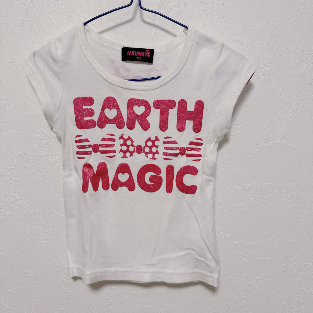 EARTHMAGIC(アースマジック)のEARTHMAGIC★半袖Ｔシャツ　100 キッズ/ベビー/マタニティのキッズ服女の子用(90cm~)(Tシャツ/カットソー)の商品写真