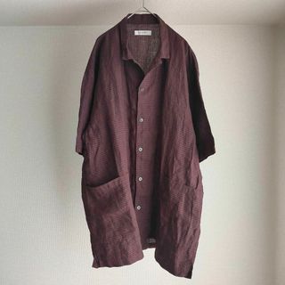 ネストローブ(nest Robe)のCONFECT リネンギンガムスリーピングシャツ(シャツ)