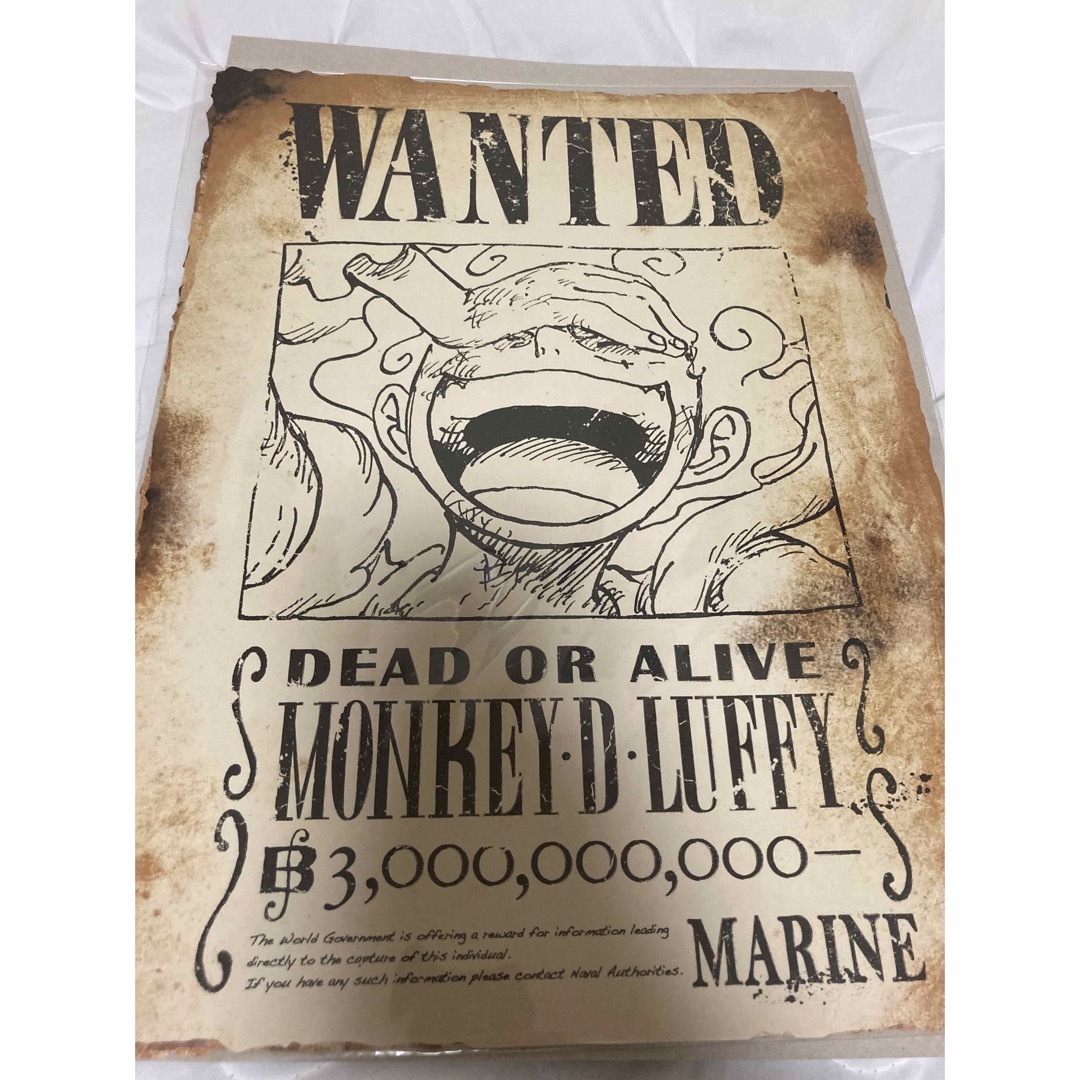 ONE PIECE - ワンピース 30億ルフィ WANTED ポスターの通販 by ONE PIECE - ワンピース 30億ルフィ WANTED ポスターの通販 by