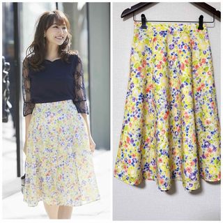 トッコクローゼット(TOCCO closet)のtocco closet❤️まるでお花畑のお姫様ブルーミングスカート(ひざ丈スカート)