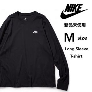 ナイキ(NIKE)の【ナイキ】新品未使用 シグネチャーロゴ コットン 長袖Tシャツ ブラック M(Tシャツ/カットソー(七分/長袖))