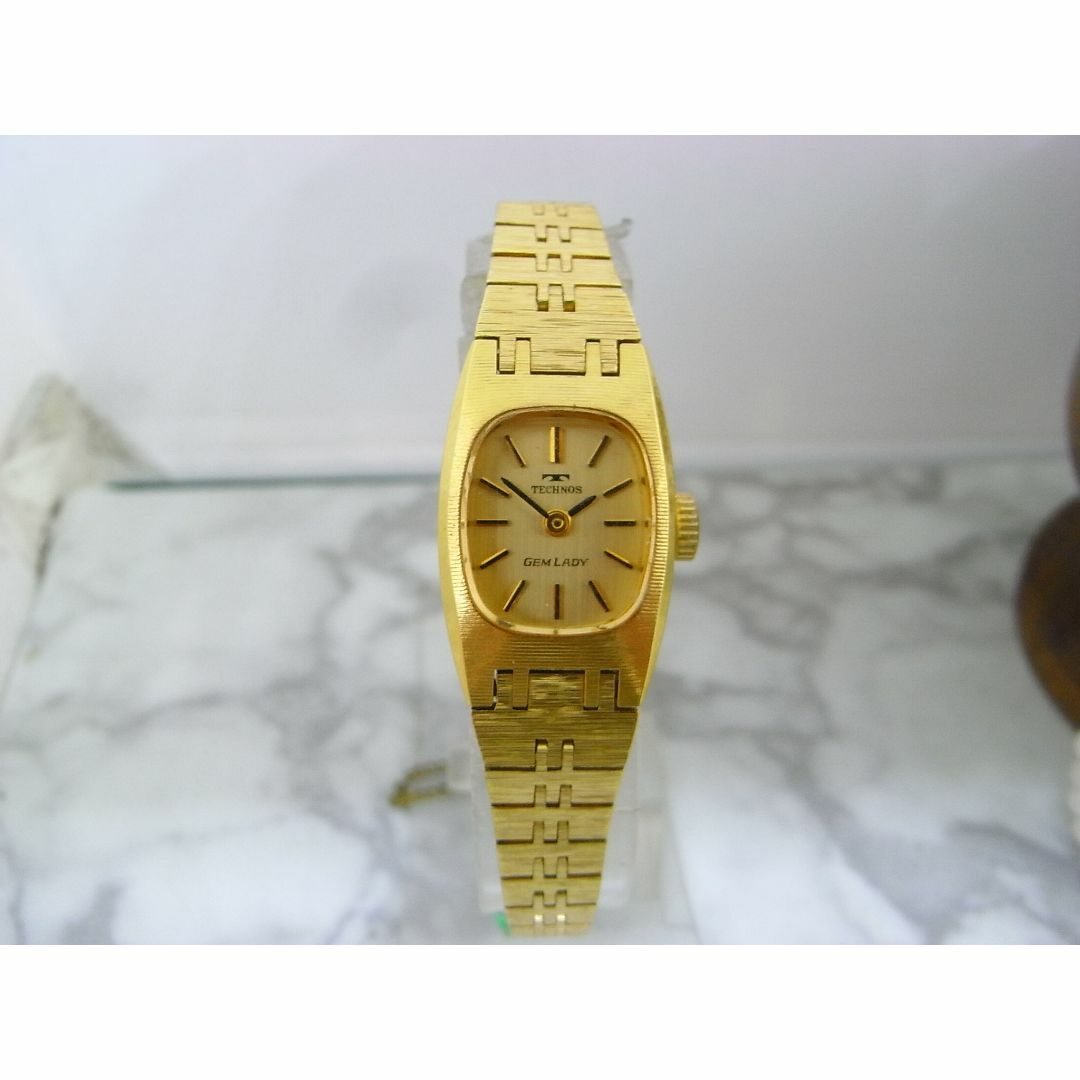 TECHNOS(テクノス)の美品　ヴンテージ　テクノス　TECHNOS　手巻き　レディース　ウォッチ レディースのファッション小物(腕時計)の商品写真