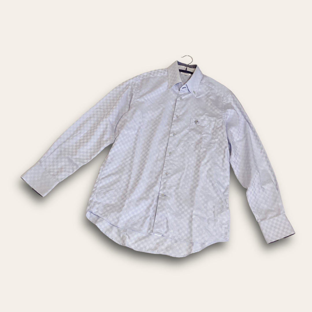 RENOMA(レノマ)のレノマオム　ボタンダウン コットンシャツ　長袖 　L　ライトブルー　ドレスシャツ メンズのトップス(シャツ)の商品写真