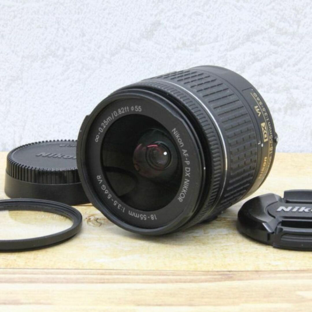 Nikon(ニコン)の❁極美品❁ Nikon DX AF-P 18-55mm 3.5-5.6G VR スマホ/家電/カメラのカメラ(レンズ(ズーム))の商品写真