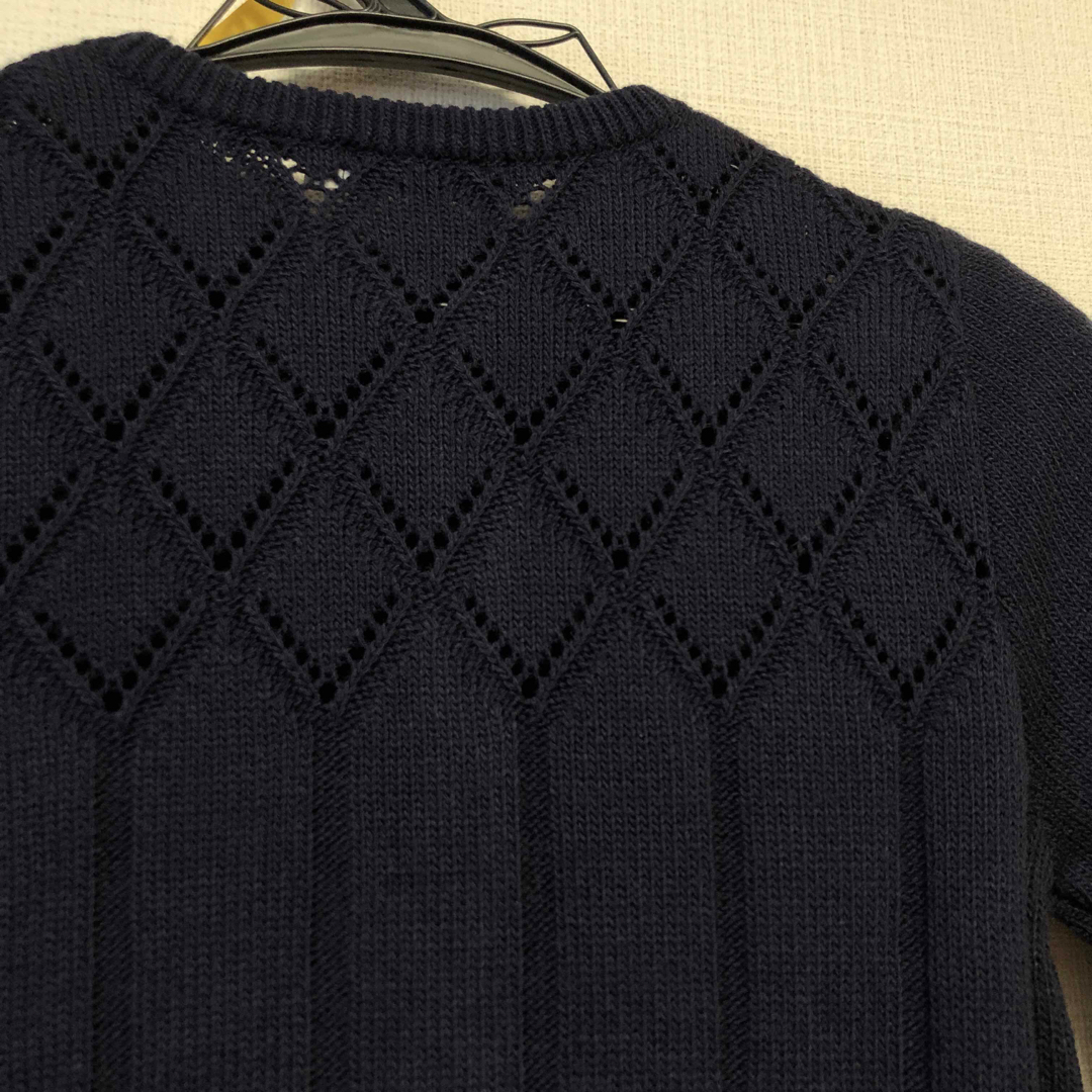 BeBe(ベベ)のbebe  130 カーディガン ニット 長袖 ネイビー ボレロ キッズ/ベビー/マタニティのキッズ服女の子用(90cm~)(カーディガン)の商品写真