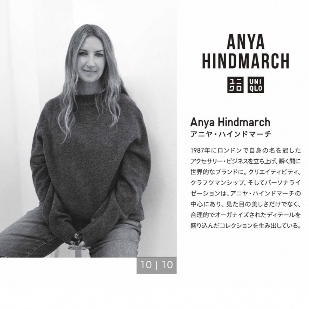 ANYA HINDMARCH(アニヤハインドマーチ)の新品アニヤハインドマーチプレミアムラムクルーネックセーター レディースのトップス(ニット/セーター)の商品写真