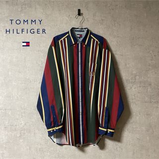 トミーヒルフィガー(TOMMY HILFIGER)のTOMMY HILFIGER トミーヒルフィガー 90s ストライプシャツ(シャツ)