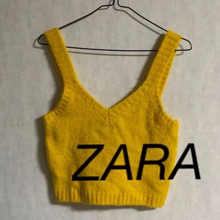 ZARA ニットベスト イエロー(ベスト)