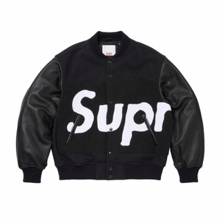 シュプリーム(Supreme)のsupreme Big Logo Chenille Varsity Jacket(スタジャン)