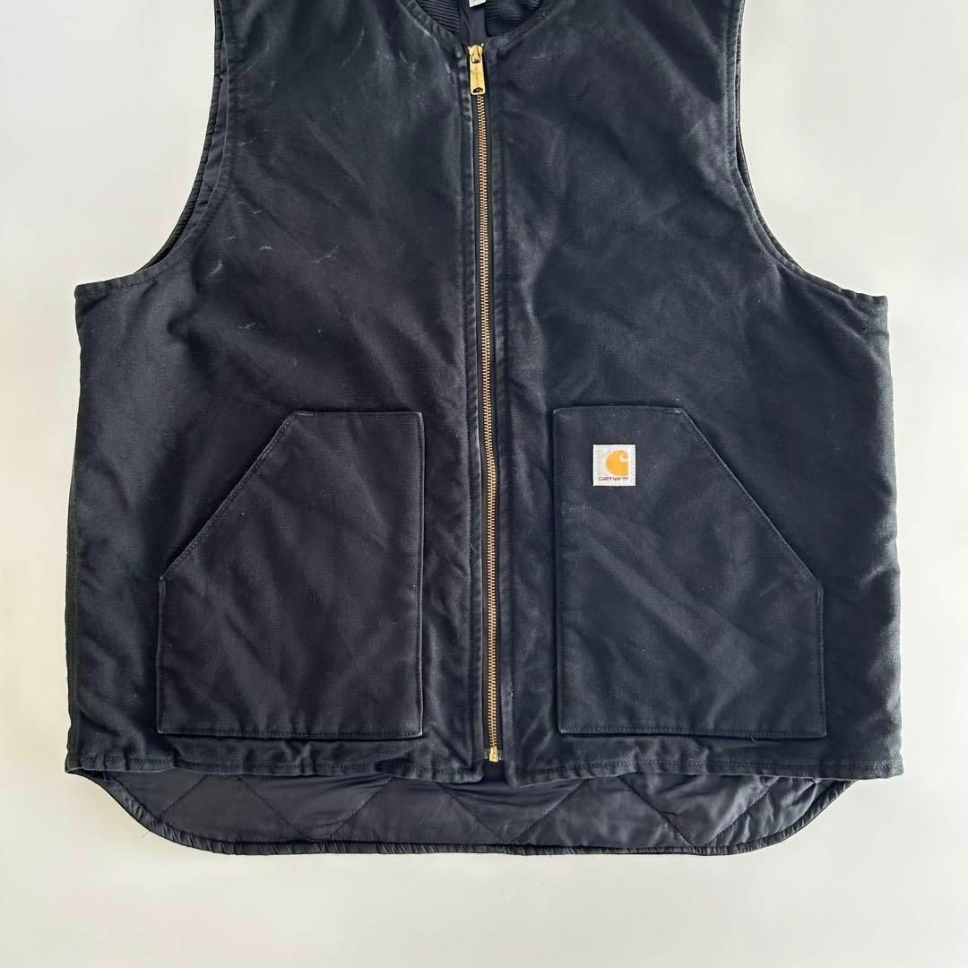 オンラインストア早割 カーハート carhartt ダックベスト ブラック 黒 XL メキシコ製