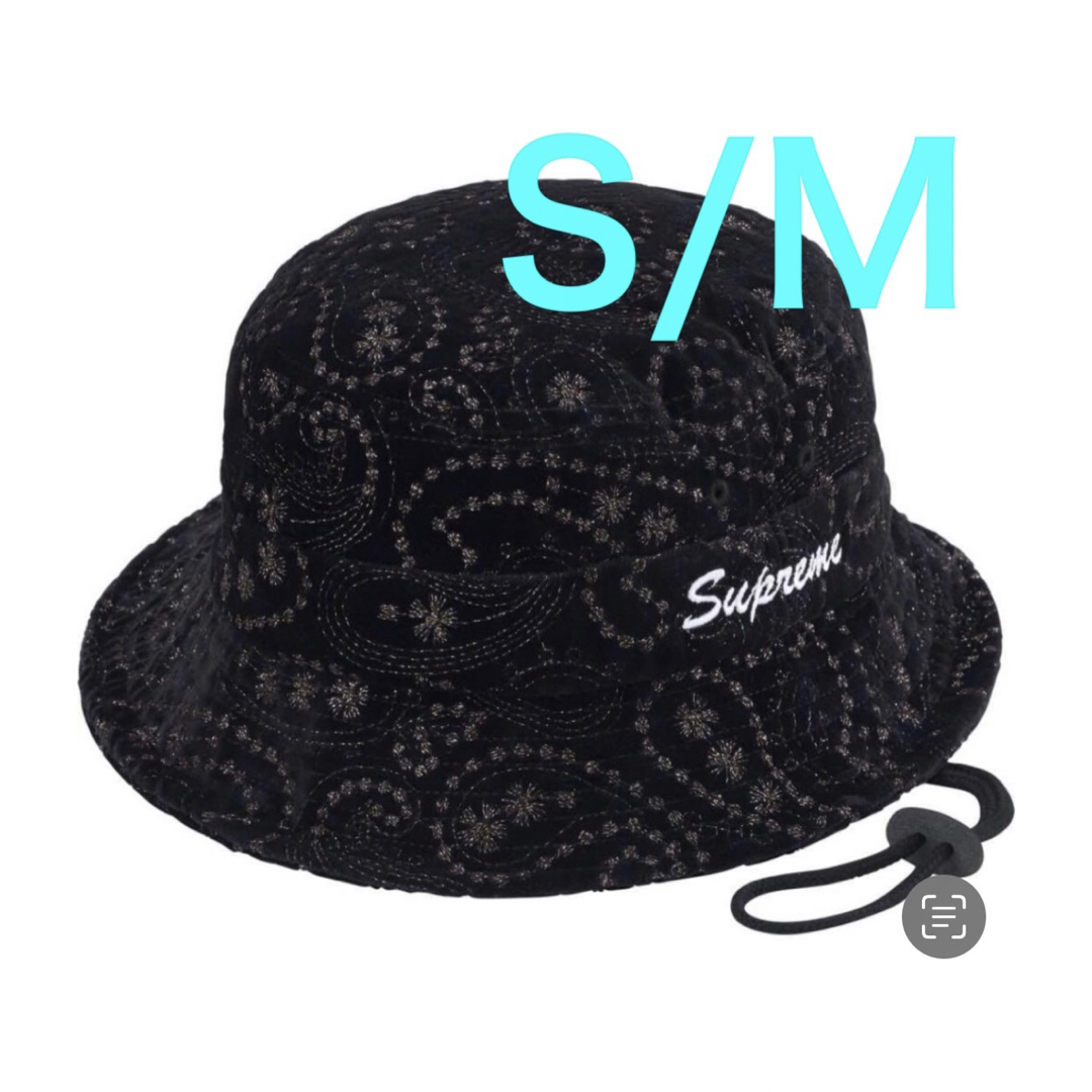 Supreme(シュプリーム)のSupreme Velvet Paisley Boonie "Black" メンズの帽子(ハット)の商品写真