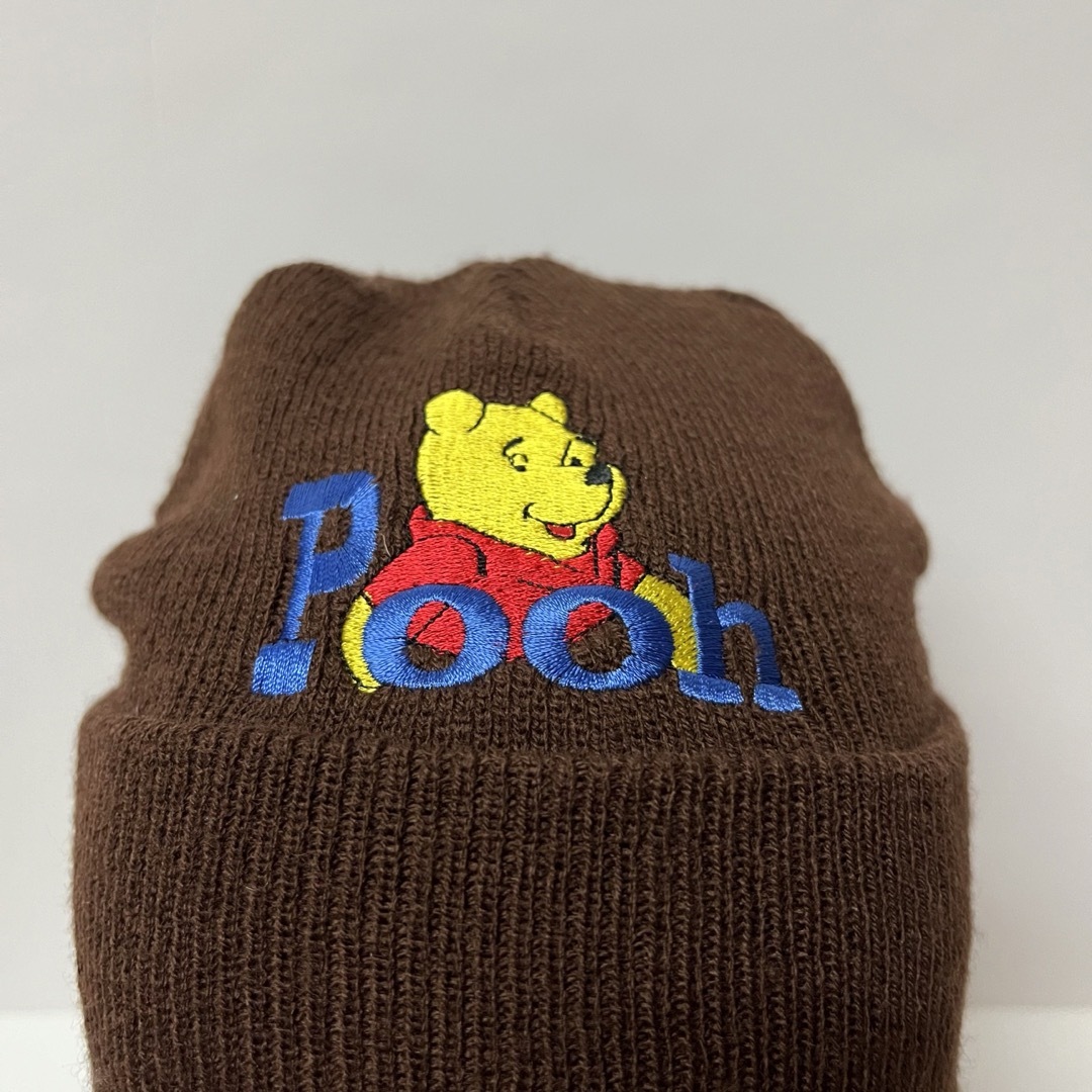 くまのプーさん(クマノプーサン)のDisney Winnie The Pooh Knit Cap Brown メンズの帽子(ニット帽/ビーニー)の商品写真