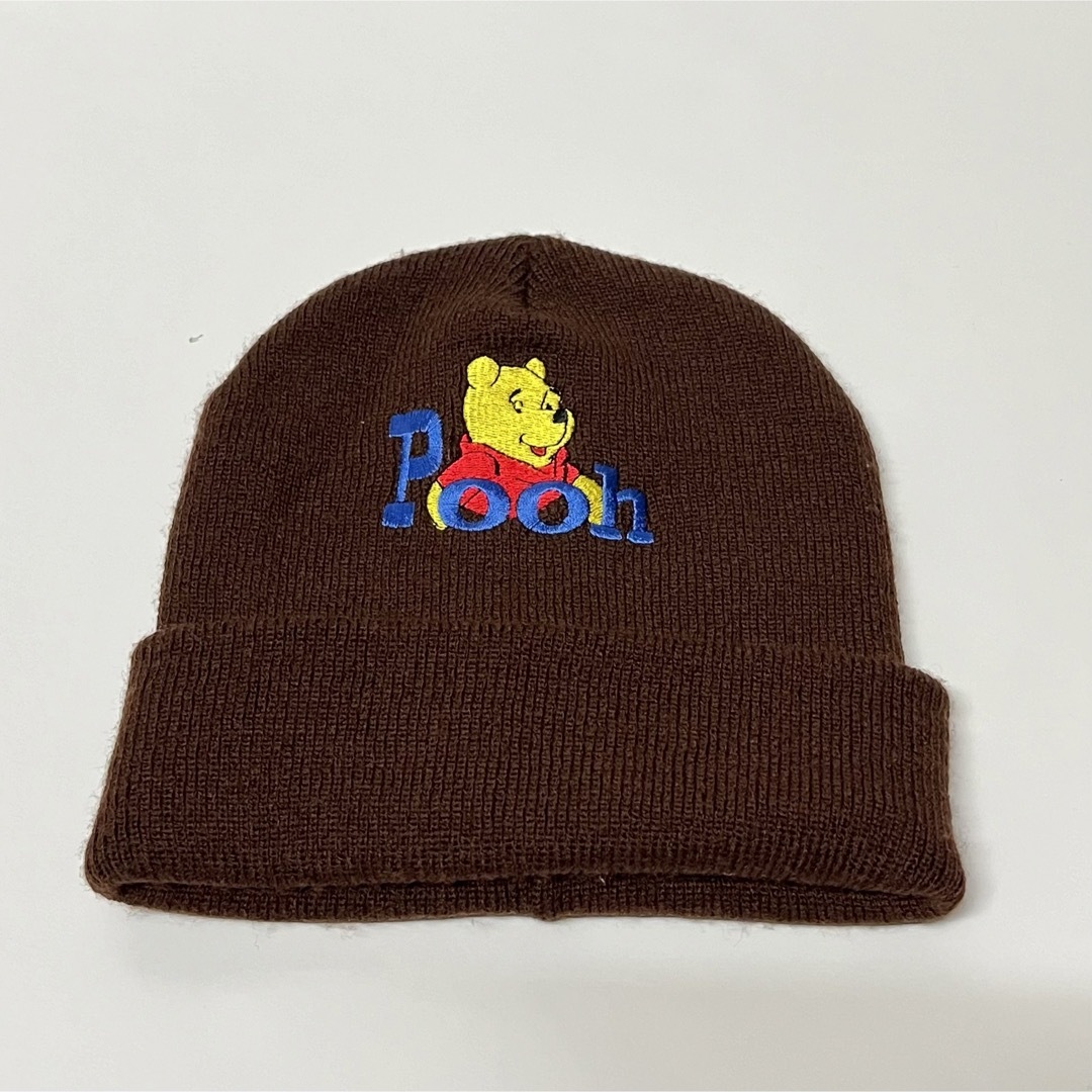 くまのプーさん(クマノプーサン)のDisney Winnie The Pooh Knit Cap Brown メンズの帽子(ニット帽/ビーニー)の商品写真