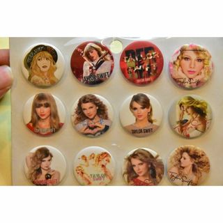 ◆缶バッジ12個セット◆TAYLOR SWIFT テイラースイフト◆3.1㎝◆(その他)