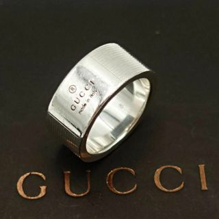 グッチ(Gucci)の【美品・8号】GUCCI グッチ リング ロゴ シルバー(リング(指輪))