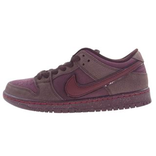 ナイキ(NIKE)のNIKE ナイキ スニーカー FN0619-600 SB Dunk Low PRM City of Love Burgundy ダンク ロー PRM シティ オブ ラブ スニーカー ワインレッド系 28cm【極上美品】【中古】(スニーカー)