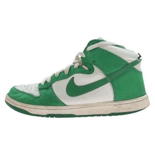 ナイキ(NIKE)のNIKE ナイキ スニーカー 317982-100 DUNK HIGH Lucky Green ダンク ハイ スニーカー グリーン系 28cm【中古】(スニーカー)