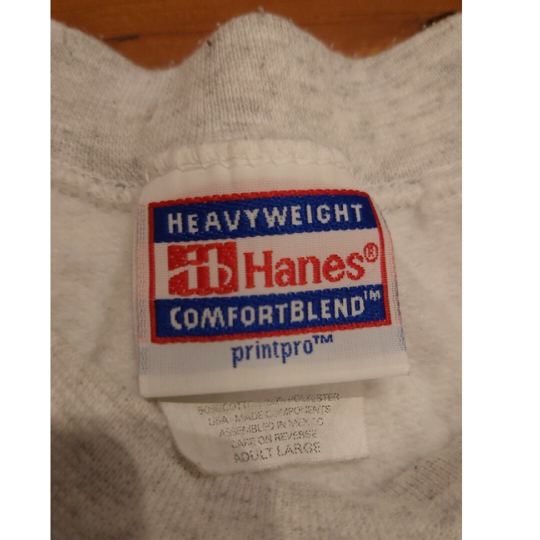 Hanes(ヘインズ)の格安　hanes ヘインズ　スェット　オートミール　ラージ メンズのトップス(スウェット)の商品写真