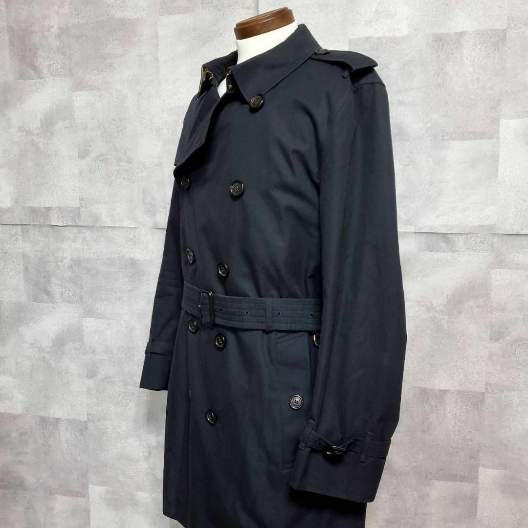 BURBERRY(バーバリー)の極美品 4L バーバリー ケンジントン トレンチ コート 黒 ノバチェック 54 メンズのジャケット/アウター(トレンチコート)の商品写真