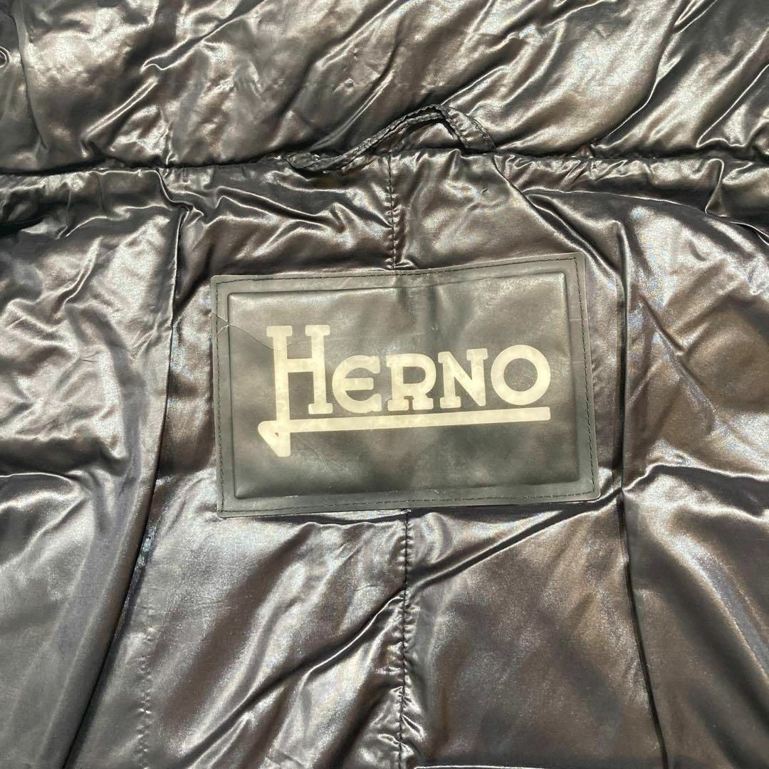 HERNO(ヘルノ)の【極軽☆極暖】HERNO ヘルノ ダウンコート ハイネック ネイビー 黒 40 レディースのジャケット/アウター(ダウンジャケット)の商品写真