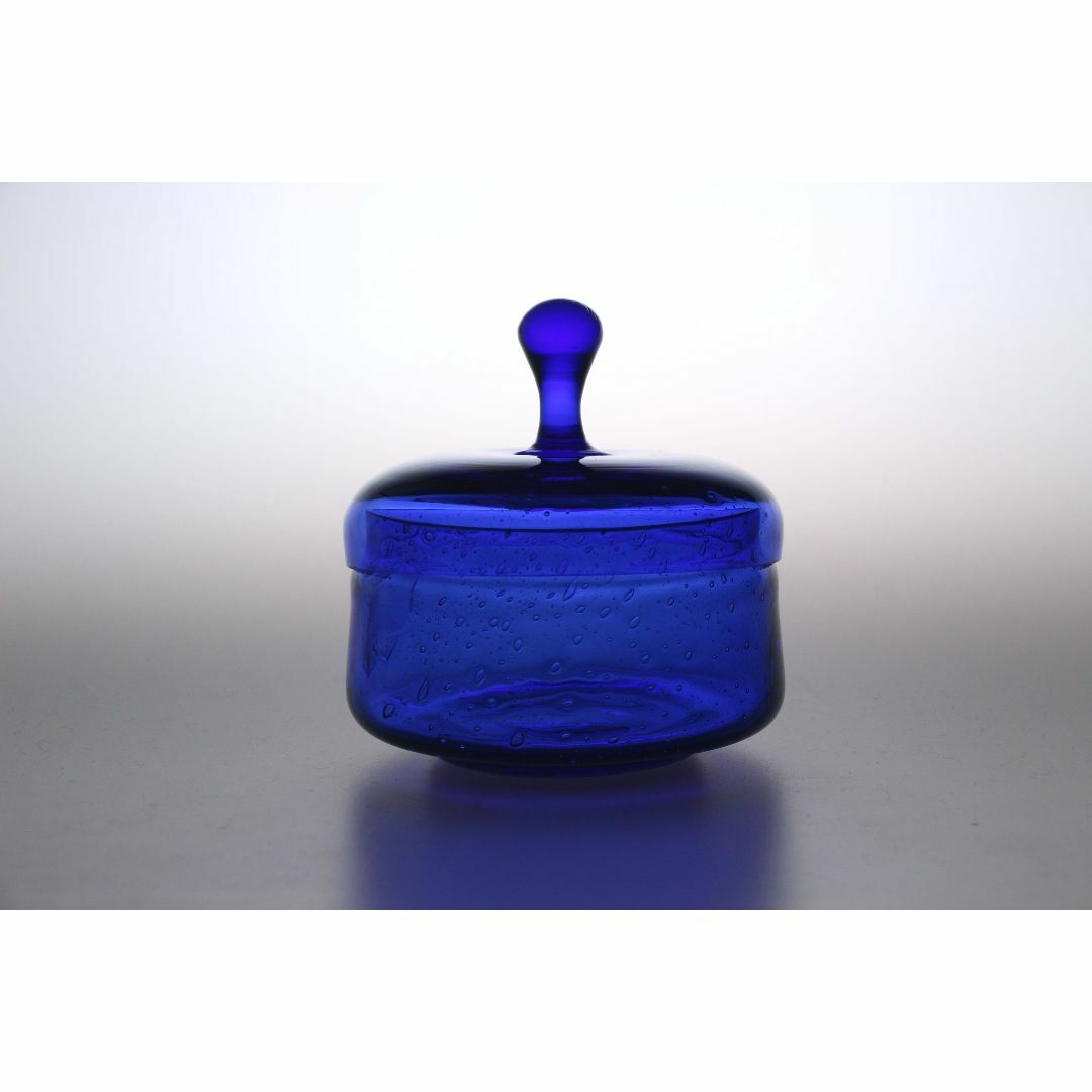 iittala(イッタラ)のErik Hoglund エリックホグラン 蓋付きガラスボウル 71292 エンタメ/ホビーの美術品/アンティーク(ガラス)の商品写真