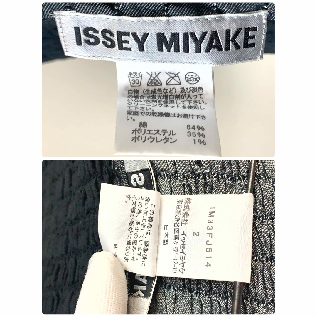 ISSEY MIYAKE(イッセイミヤケ)の【美品】ISSEY MIYAKE モノトーン　ジャケット　プリーツ　サイズ2 レディースのジャケット/アウター(その他)の商品写真