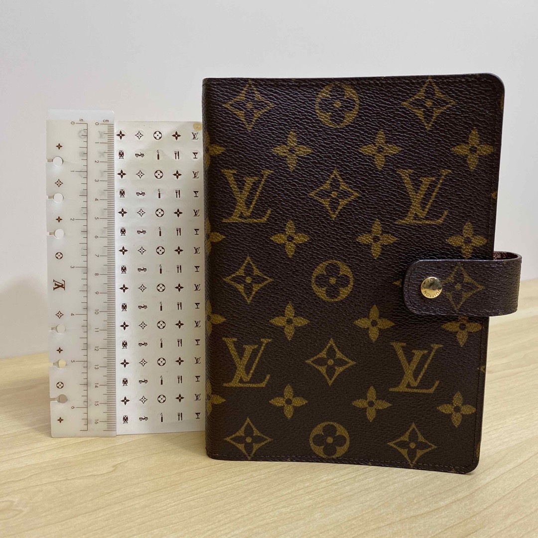 LOUIS VUITTON(ルイヴィトン)のルイヴィトン　モノグラム　手帳カバー　アジェンダMM システム手帳 レディースのファッション小物(その他)の商品写真