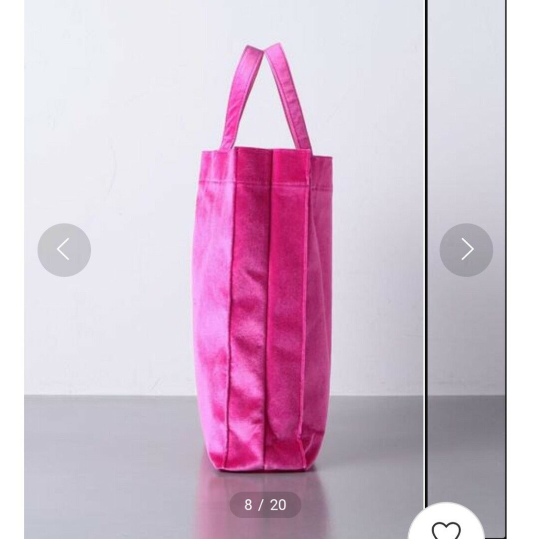 UNITED ARROWS(ユナイテッドアローズ)の【新品同様！】UNITED ARROWS　ピンクトートバッグ レディースのバッグ(トートバッグ)の商品写真