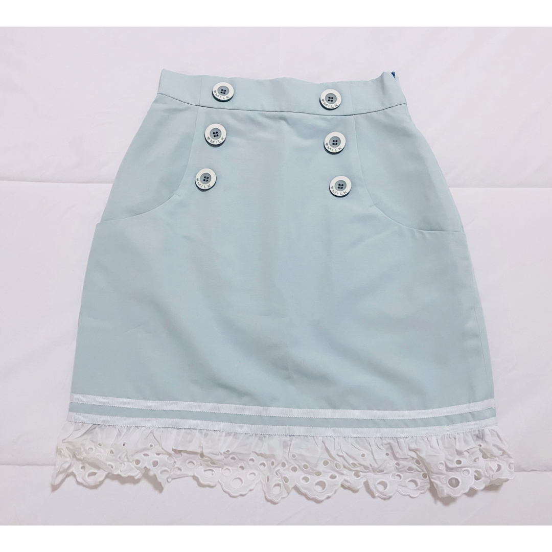 MILK(ミルク)の【美品】　MILK　スカート　マリン レディースのスカート(ひざ丈スカート)の商品写真