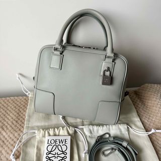 ロエベ(LOEWE)のLOEWE アマソナ19 ナパカーフ　アッシュグレー　ショルダー　ハンド　バッグ(ショルダーバッグ)