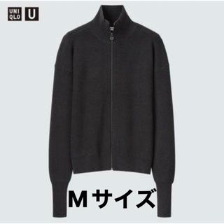 ユニクロ(UNIQLO)のユニクロU メリノブレンドフルジップセーター ドライバーズニット L(ニット/セーター)