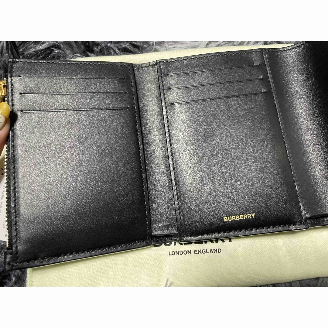 BURBERRY未使用 三つ折財布 ノバチェックブラック BURBERRY未使用 三つ折財布 ノバチェックブラック