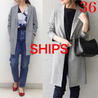 SHIPS - シップス ships スプリングコート　ジャケット　36 SM チェック