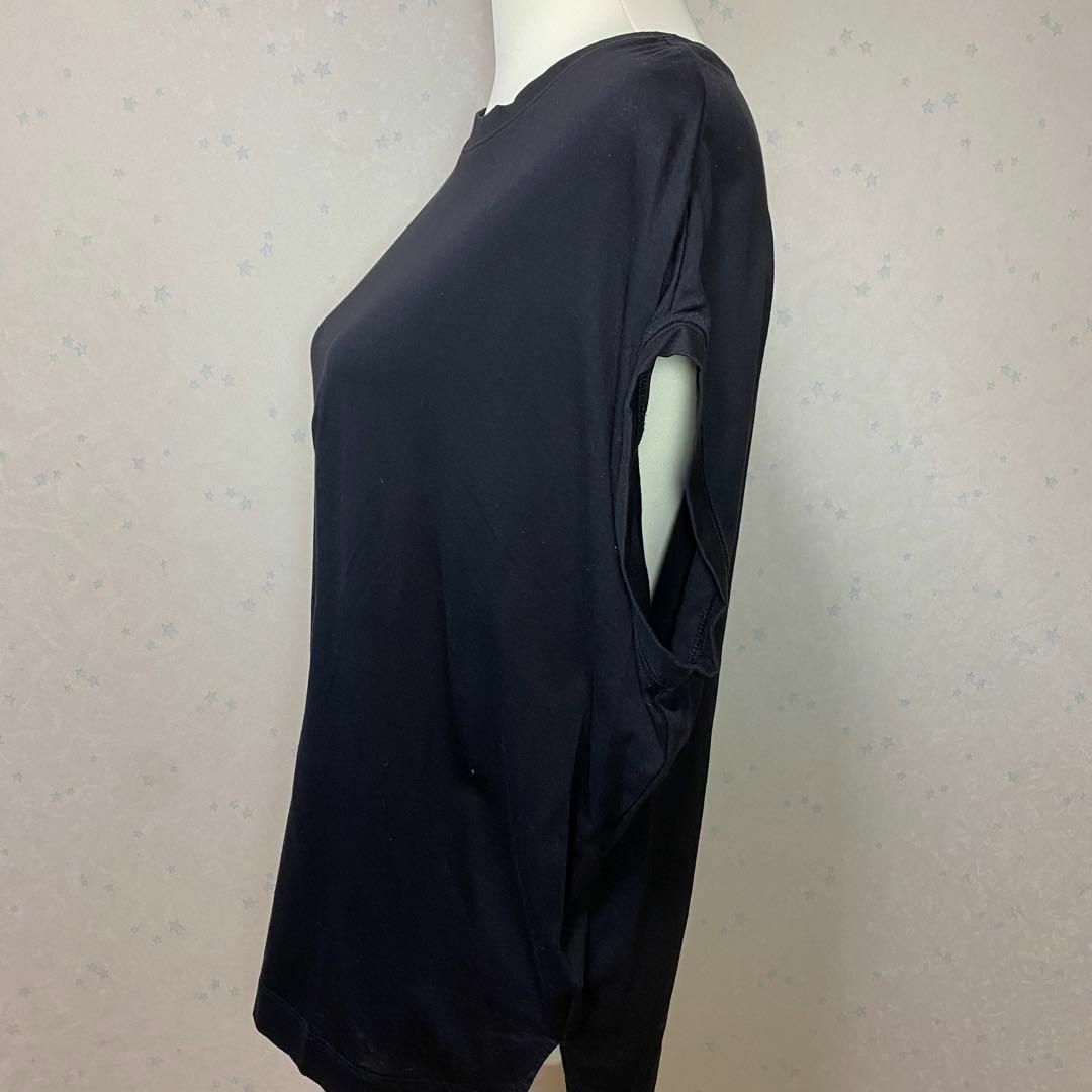 PLST(プラステ)のPLST プラステ　半袖　Tシャツ　カットソー　ブラック　M レディースのトップス(Tシャツ(半袖/袖なし))の商品写真