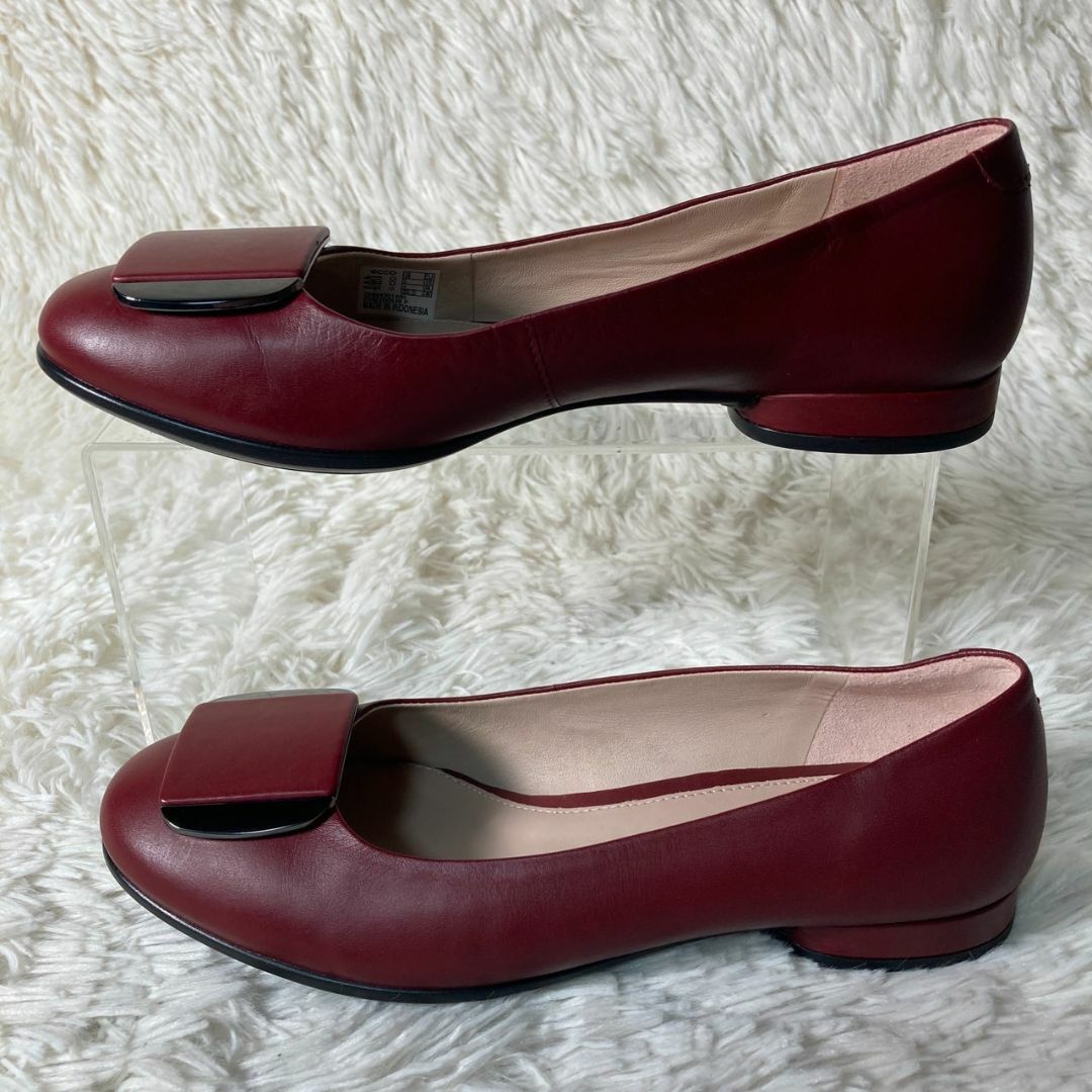 未使用品 ecco エコー 本革 レザー パンプス フラットシューズ 22.5 未使用品 ecco エコー 本革 レザー パンプス フラットシューズ 22.5