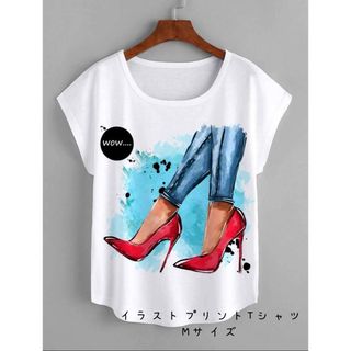 イラストTシャツ プリントTシャツ　レディースTシャツ(Tシャツ(半袖/袖なし))