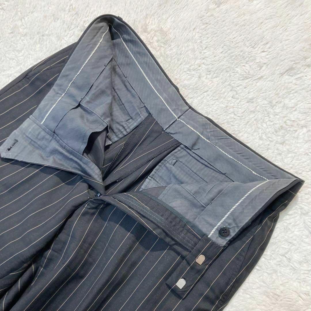 Paul Smith(ポールスミス)の【未使用級】ポールスミス スーツ オーダー ブラック ストライプ 花柄 L XL メンズのスーツ(セットアップ)の商品写真