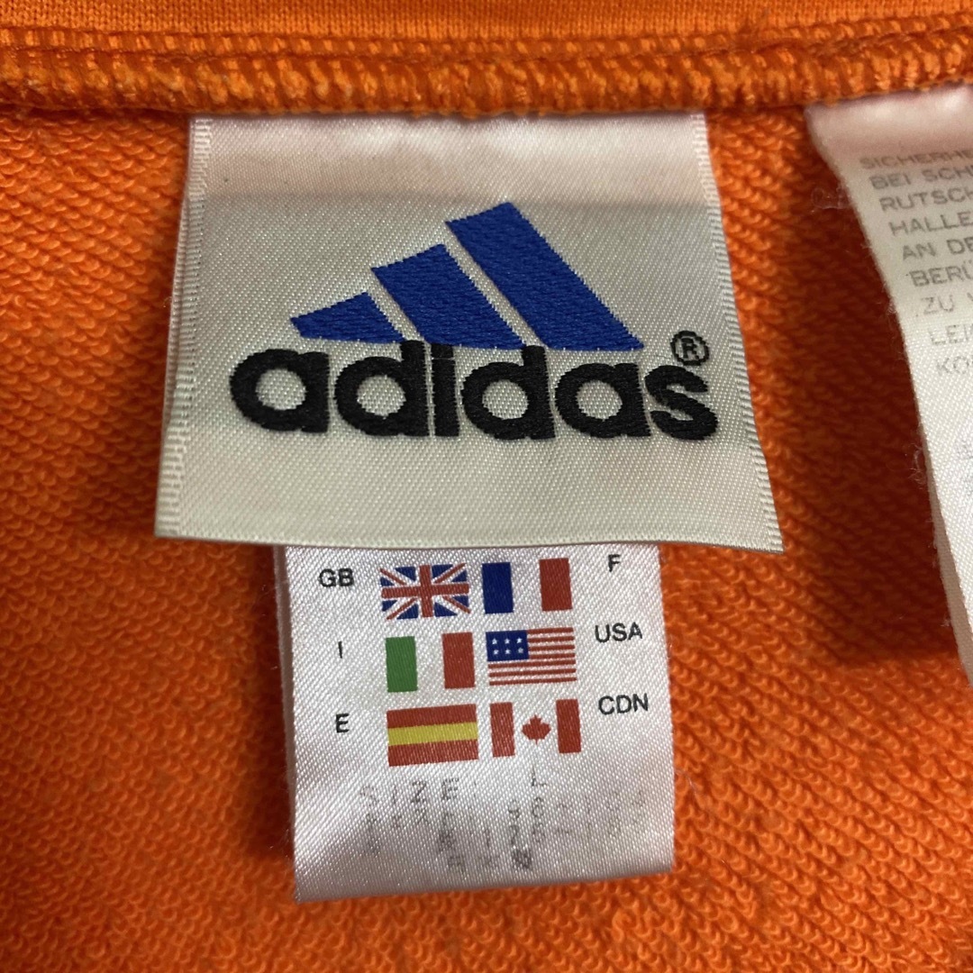 adidas - 90s 万国旗タグ アディダス 日本製 刺繍ロゴ ハーフ adidas - 90s 万国旗タグ アディダス 日本製 刺繍ロゴ ハーフ