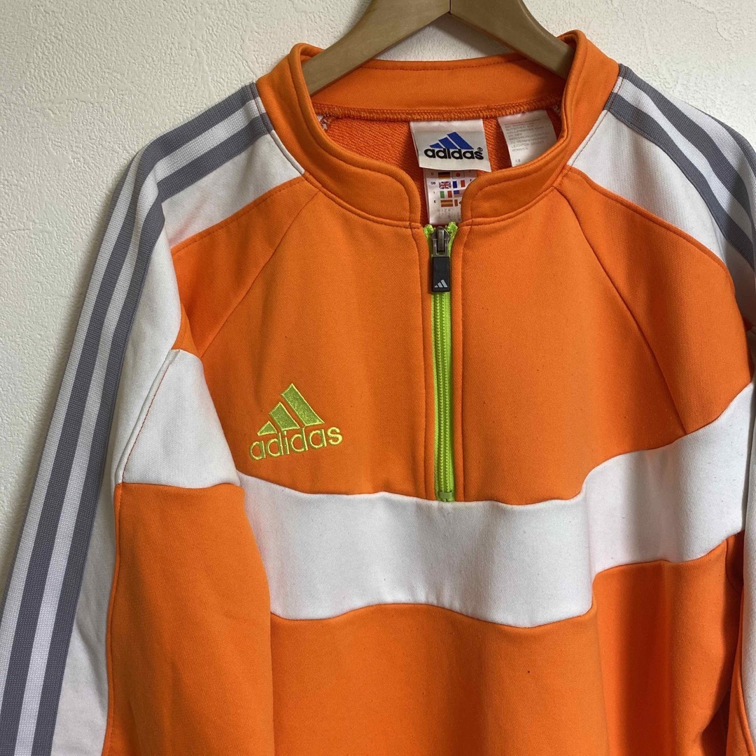adidas - 90s 万国旗タグ アディダス 日本製 刺繍ロゴ ハーフ adidas - 90s 万国旗タグ アディダス 日本製 刺繍ロゴ ハーフ