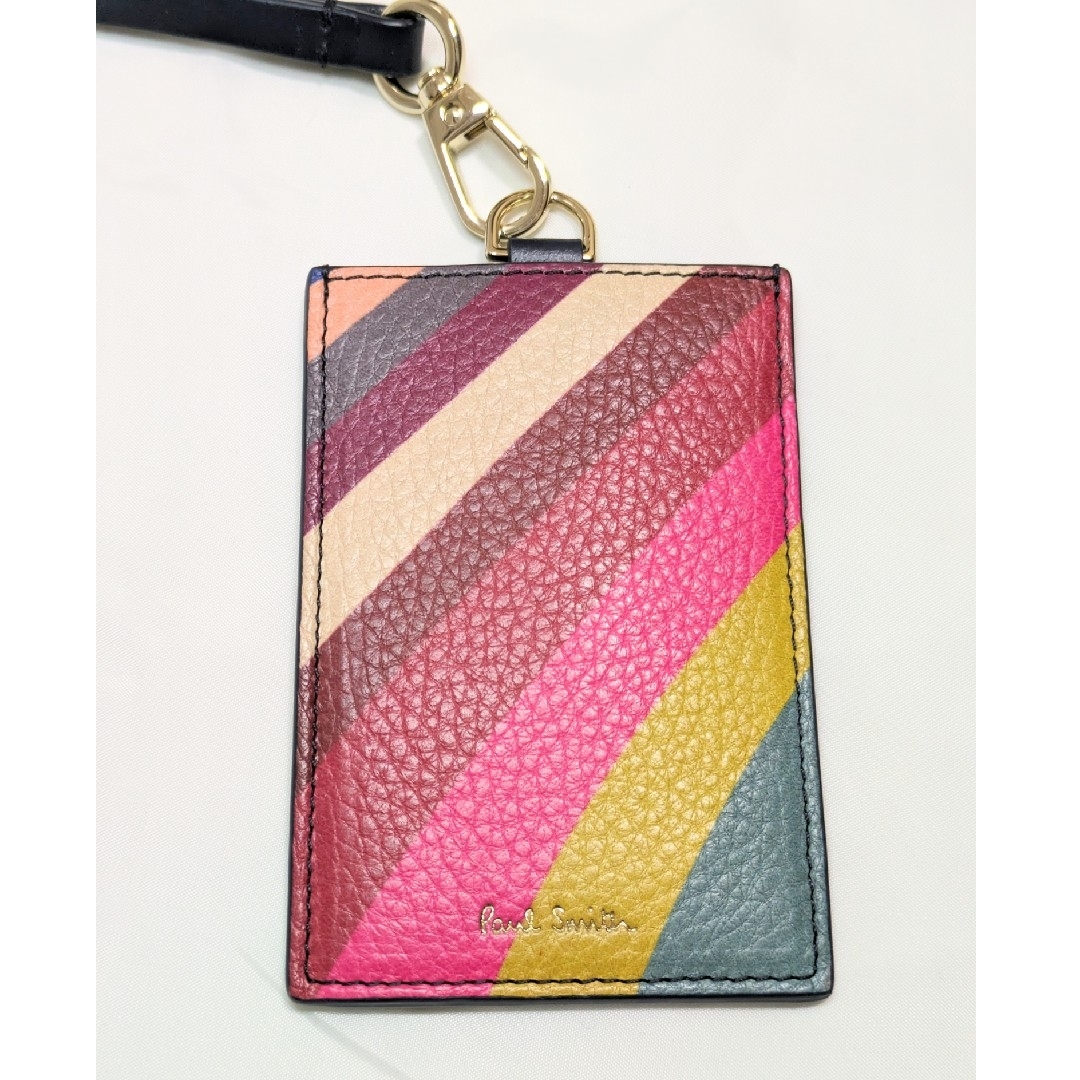 Paul Smith(ポールスミス)の【新品SALE】Paul Smith マルチストライプ　カードケース　パスケース レディースのファッション小物(パスケース/IDカードホルダー)の商品写真