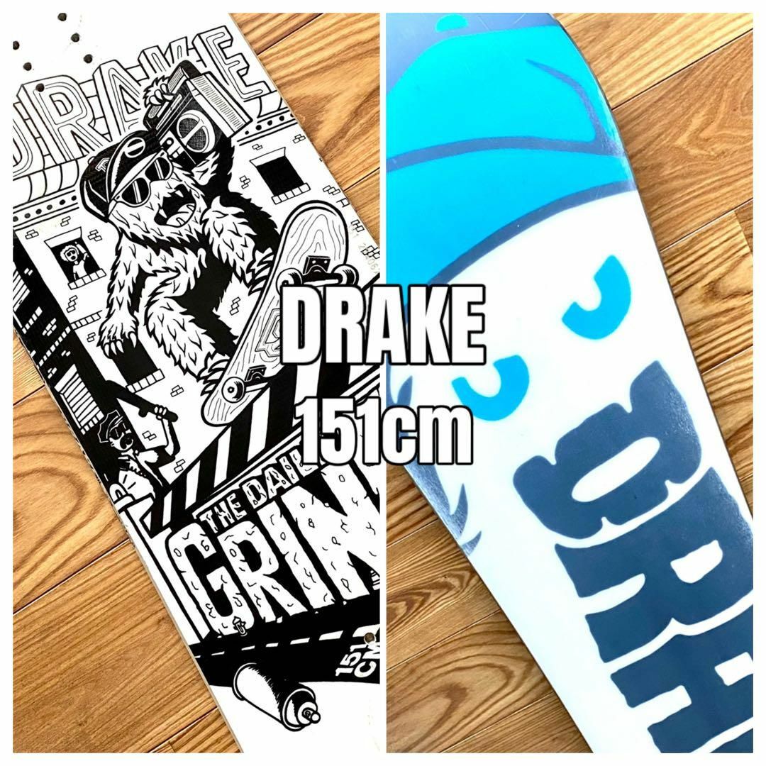 Drake(ドレイク)のDRAKE ドレイク スノーボード 151cm ツインチップ ローキャンバー スポーツ/アウトドアのスノーボード(ボード)の商品写真