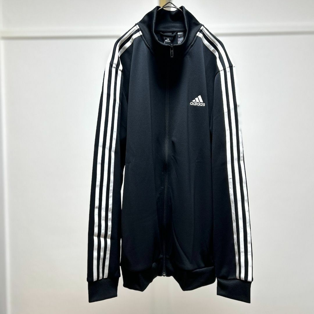 adidas(アディダス)のadidasアディダス/ジャージ/トラックジャケット/2XL/ブラック メンズのジャケット/アウター(ブルゾン)の商品写真