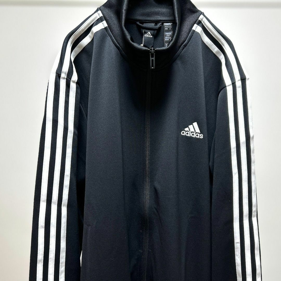 adidas(アディダス)のadidasアディダス/ジャージ/トラックジャケット/2XL/ブラック メンズのジャケット/アウター(ブルゾン)の商品写真