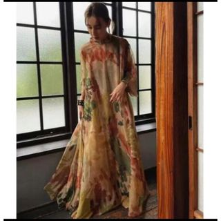 アメリヴィンテージ(Ameri VINTAGE)のameri vintage UND WILLOW PAINT DRESS (ロングドレス)