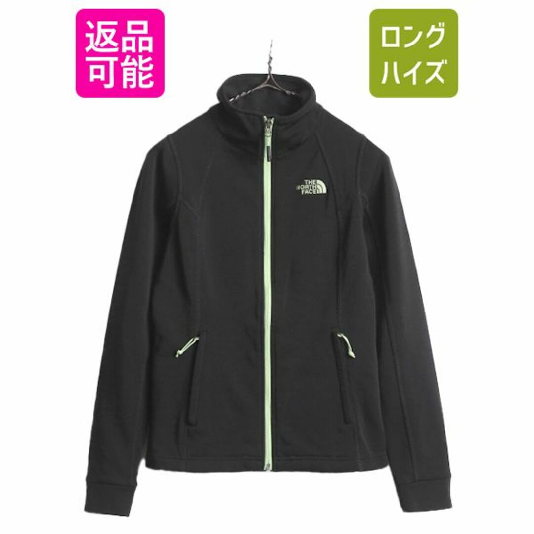 THE NORTH FACE(ザノースフェイス)のノースフェイス フルジップ トラック ジャケット レディース XS The North Face アウトドア 裏 フリース ブルゾン ハイネック ジャージ 黒 レディースのジャケット/アウター(ブルゾン)の商品写真